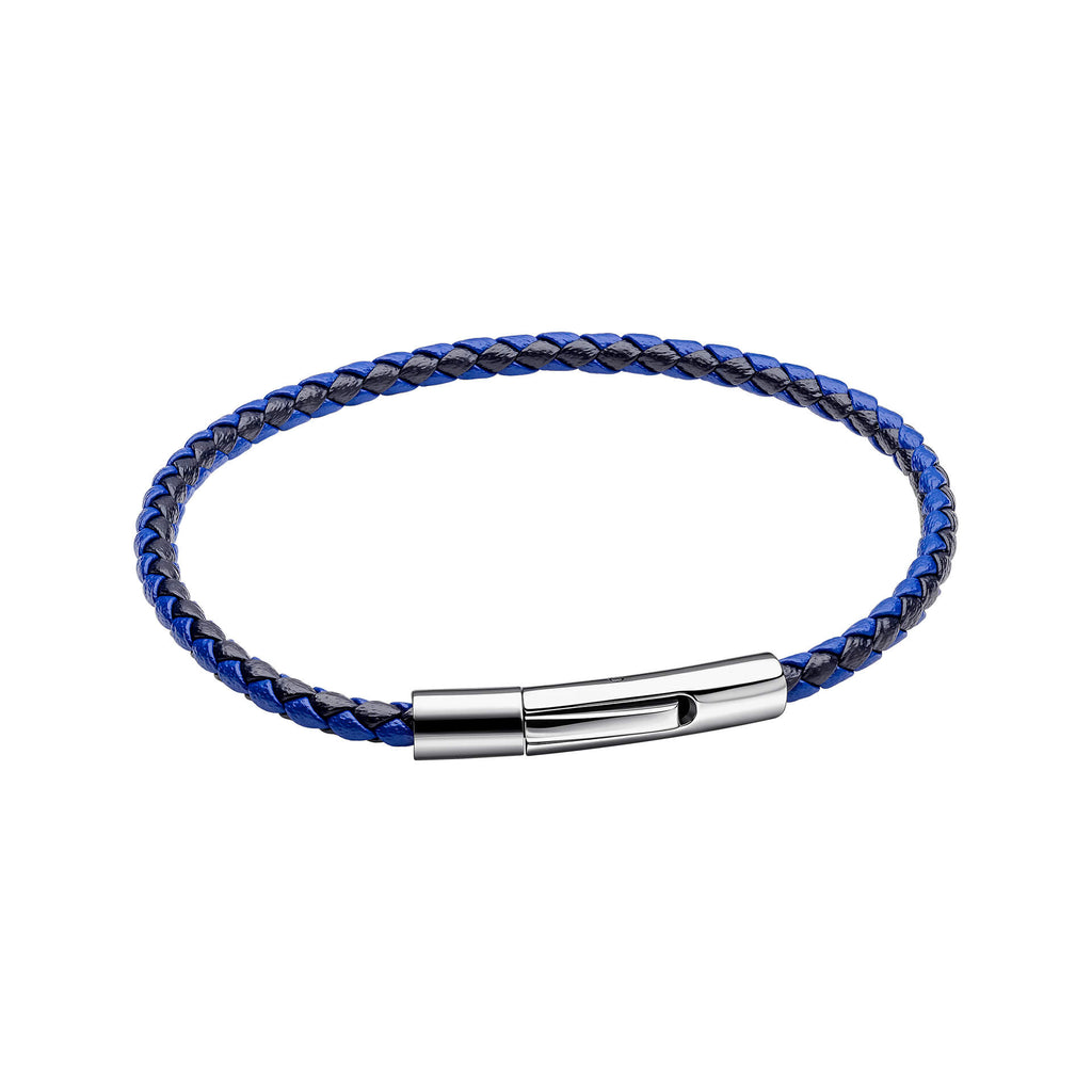Gecko Jewellery Smaller Fit Braided Leather Bracelet with Metal Clasp