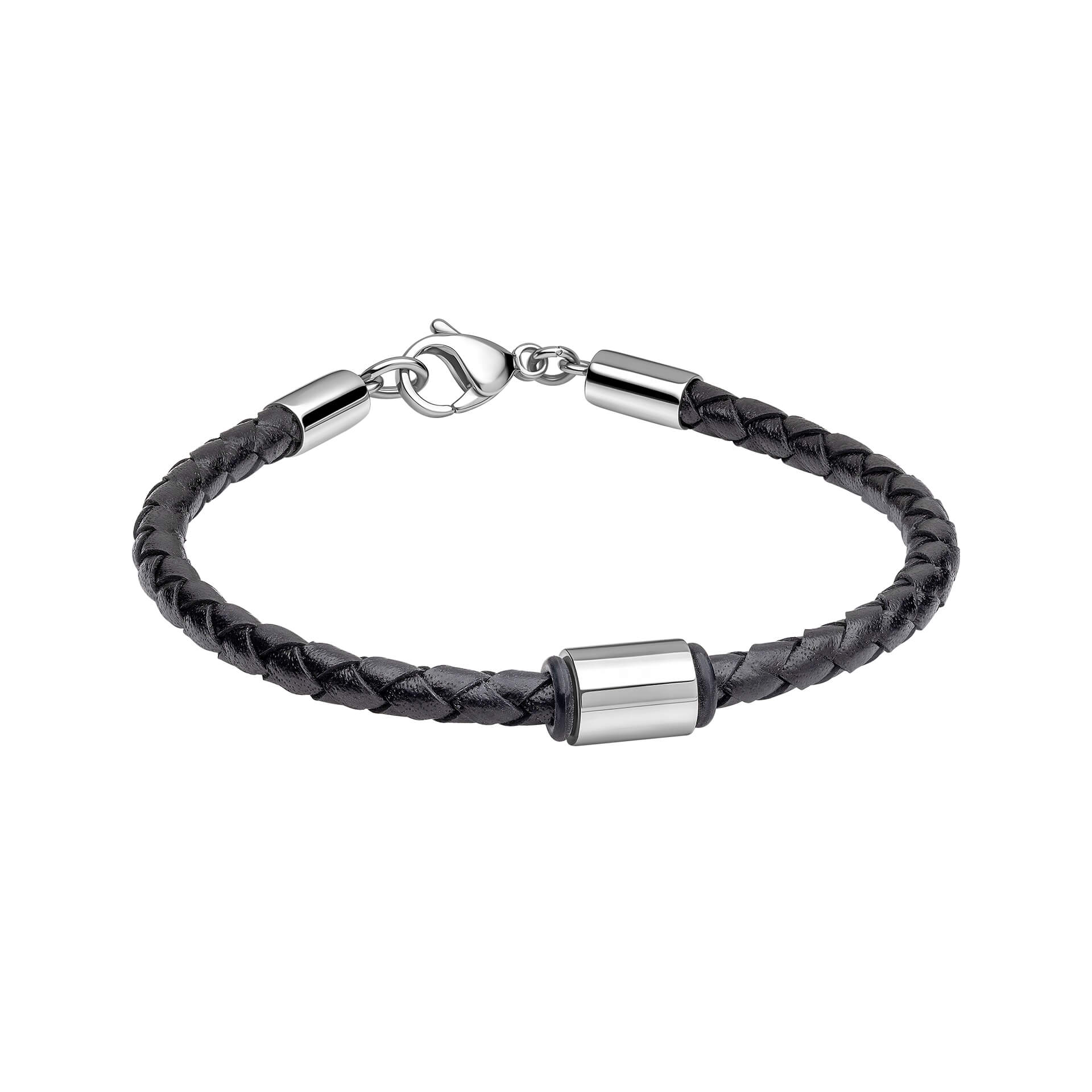 Gecko Jewellery Father and Son Matching Braided Leather Bracelet Set
