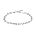 Gecko Jewellery – Stainless Steel Polished Cable Link Chain Bracelet