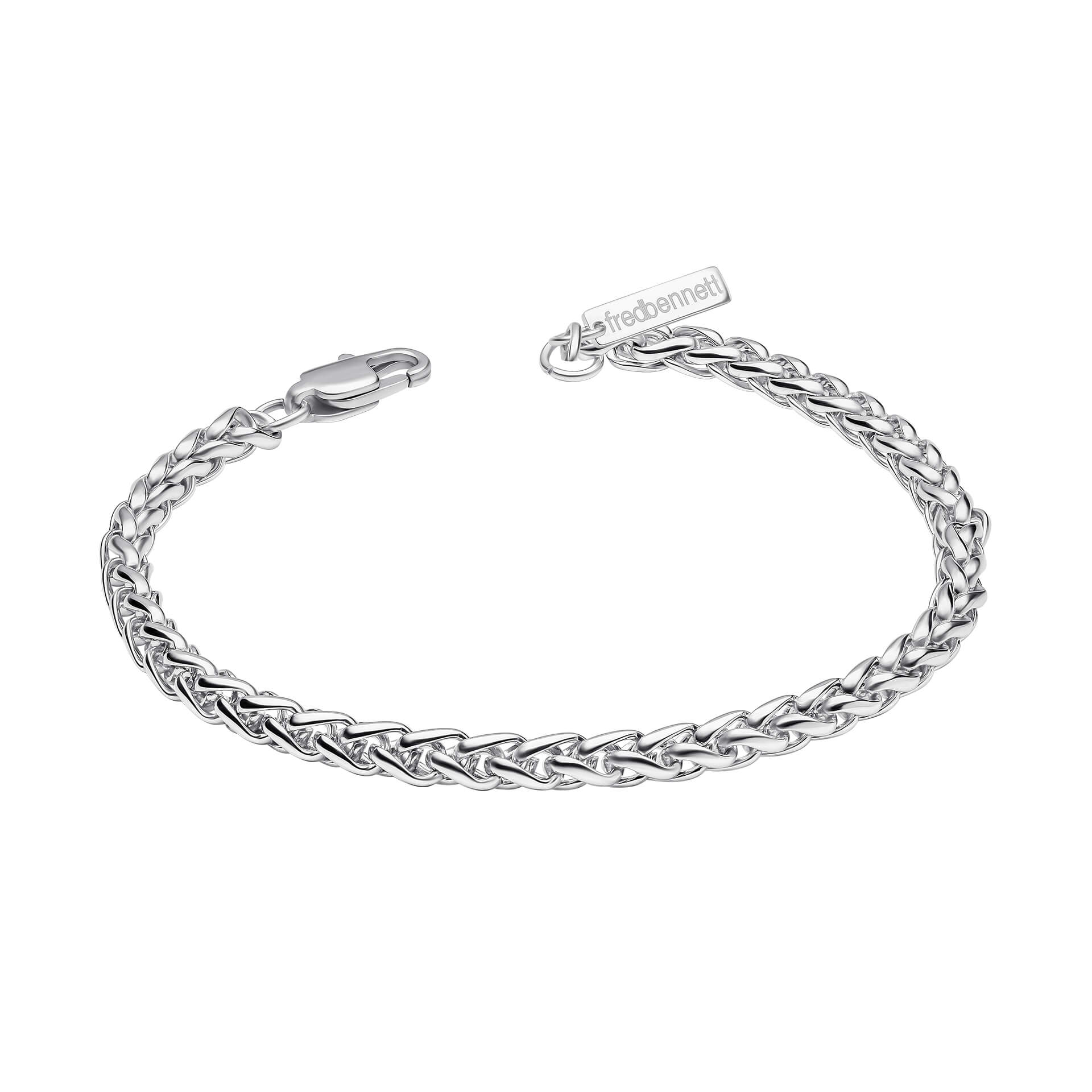 Gecko Jewellery Stainless Steel Wheat Chain Bracelet – Smaller Fit