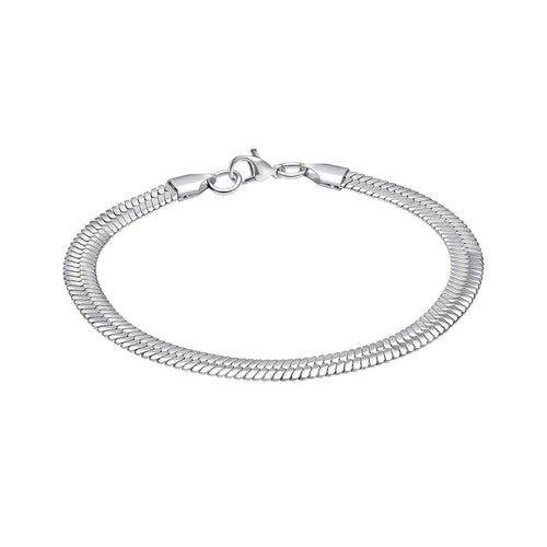Gecko Jewellery – Stainless Steel Herringbone Chain Bracelet for Men