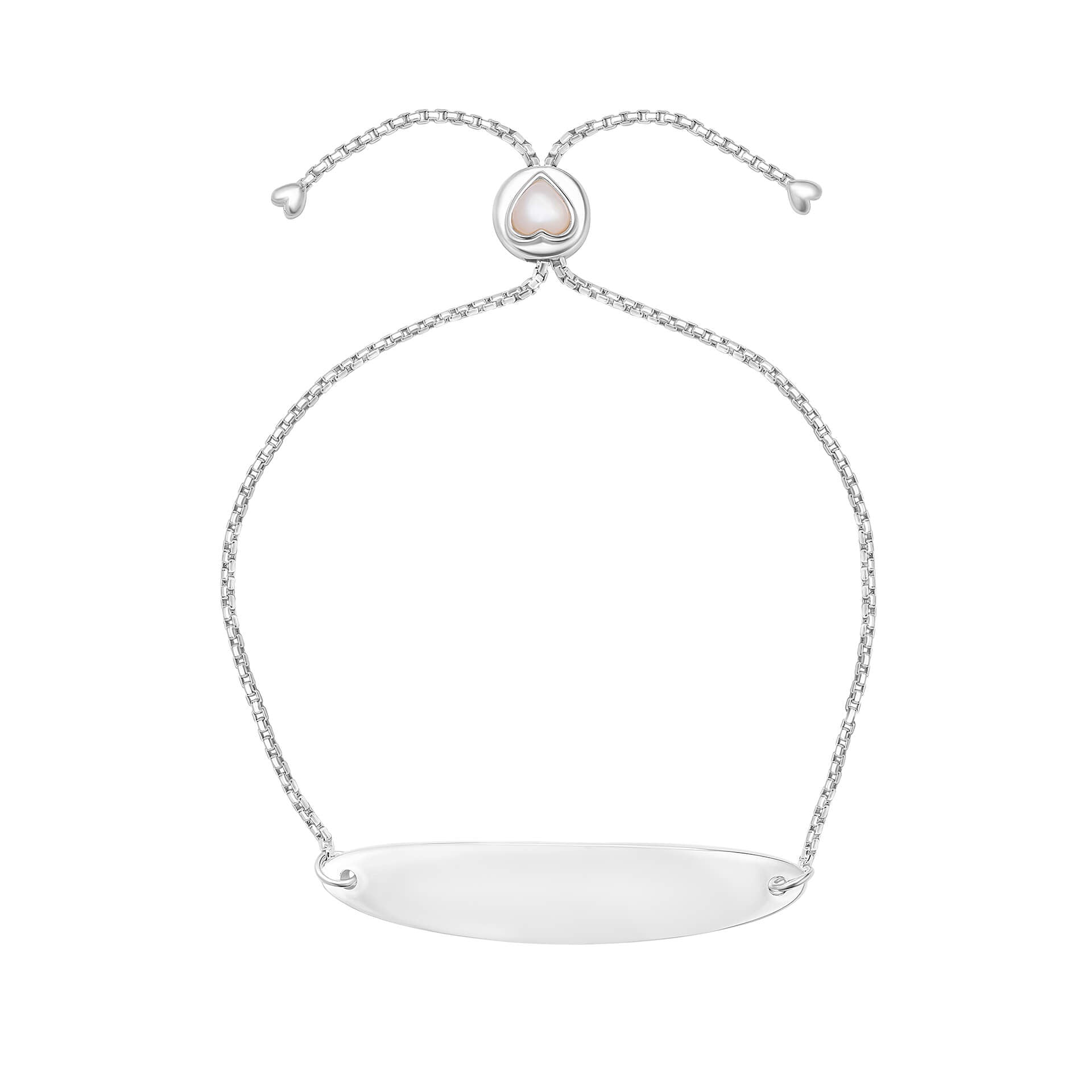 Gecko Jewellery Kids Rosmere Heart Toggle Bracelet - Sterling Silver