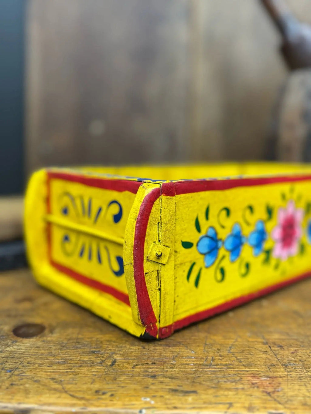 Rustic Warehouse Norfolk Yellow Vintage Wooden Brick Mould Planter