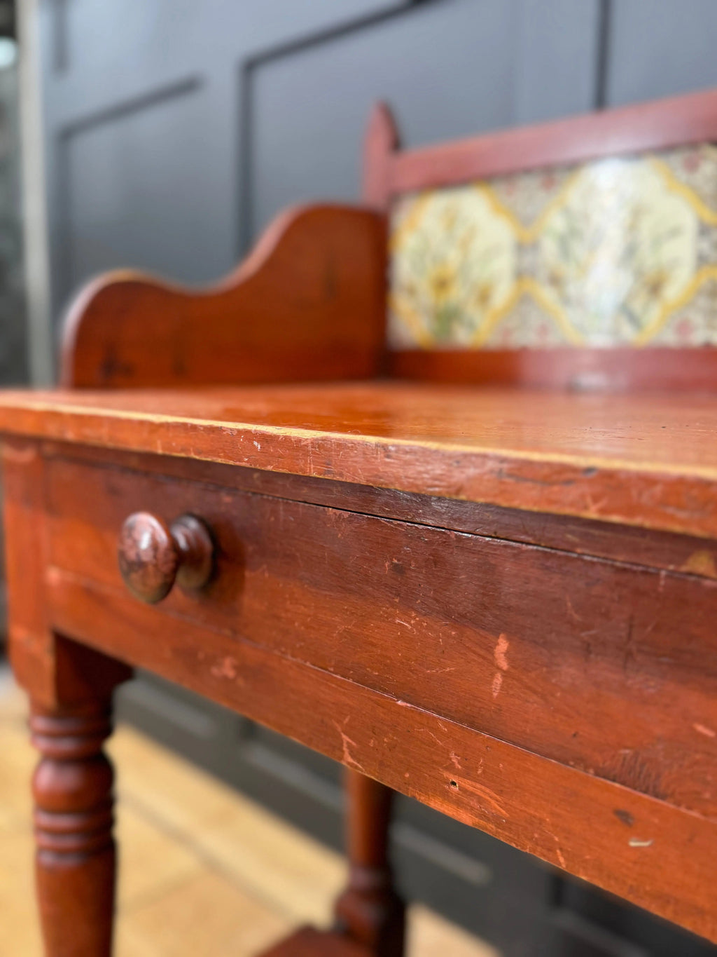 Antique Pine Washstand  Side Table / Dressing Table /Sideboard Desk