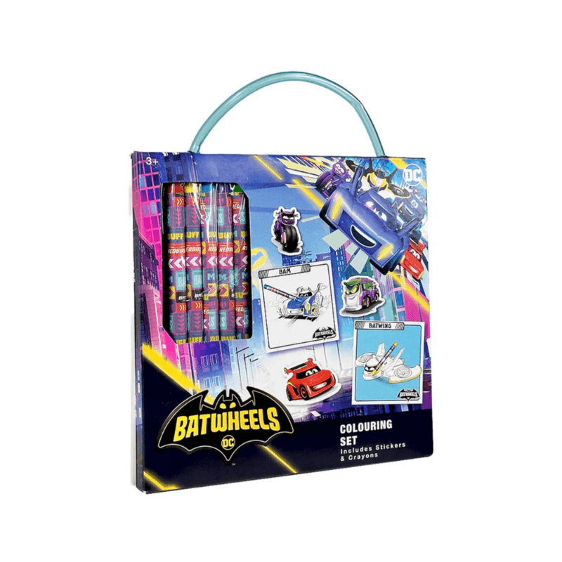 Batwheels On The Go Colouring Set | Batman Kids Travel Activity Kit