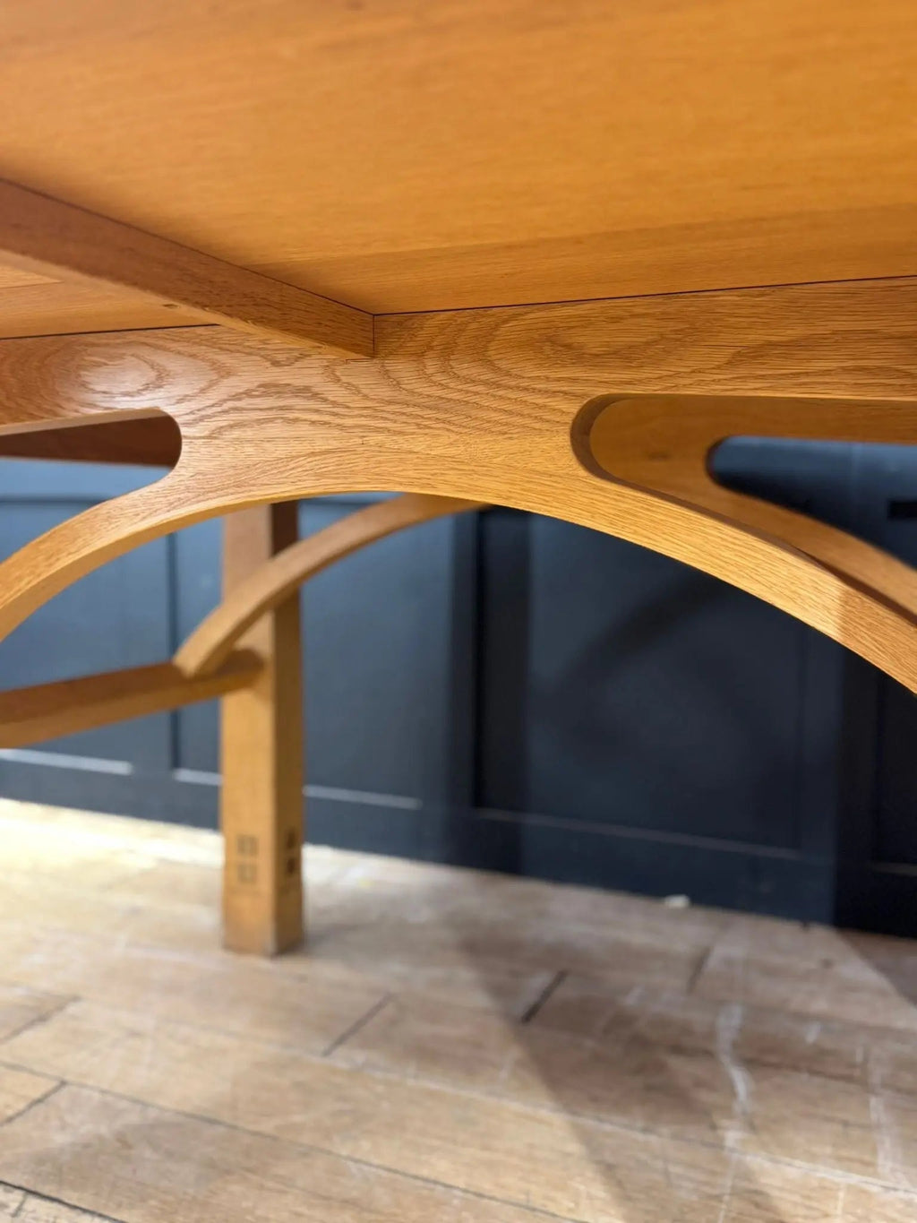 Solid Oak Oval Dining Kitchen Table 190cm – Designer David Gregson
