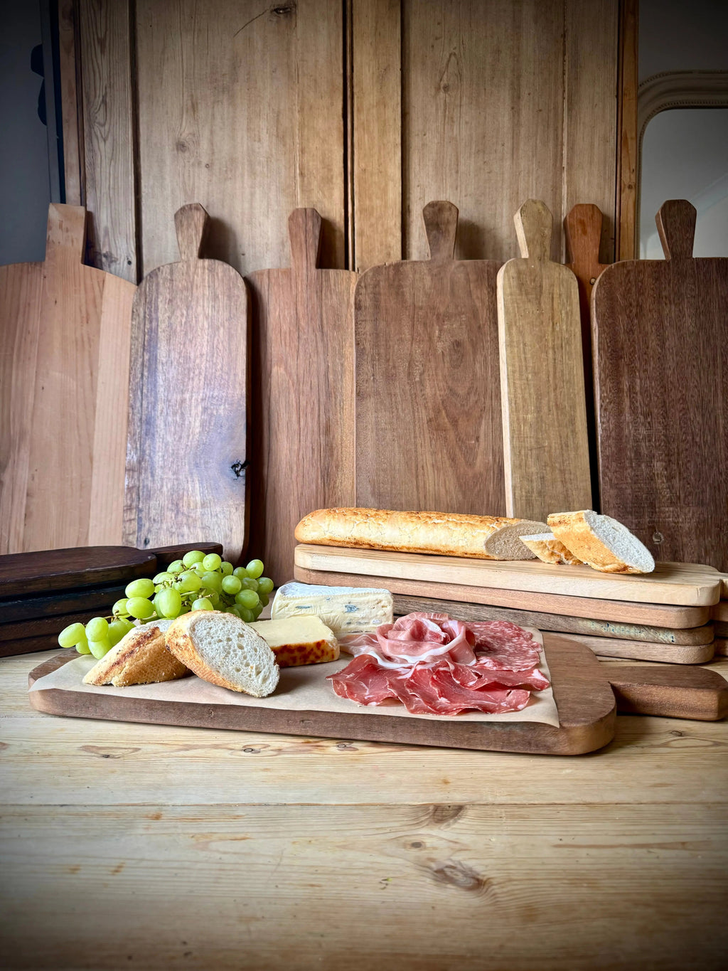 Rustic Warehouse Norfolk Reclaimed Wood Charcuterie Serving Board