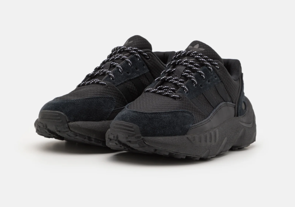 Adidas ZX 22 Boost Unisex Sneakers – Black Suede and Textile Trainers