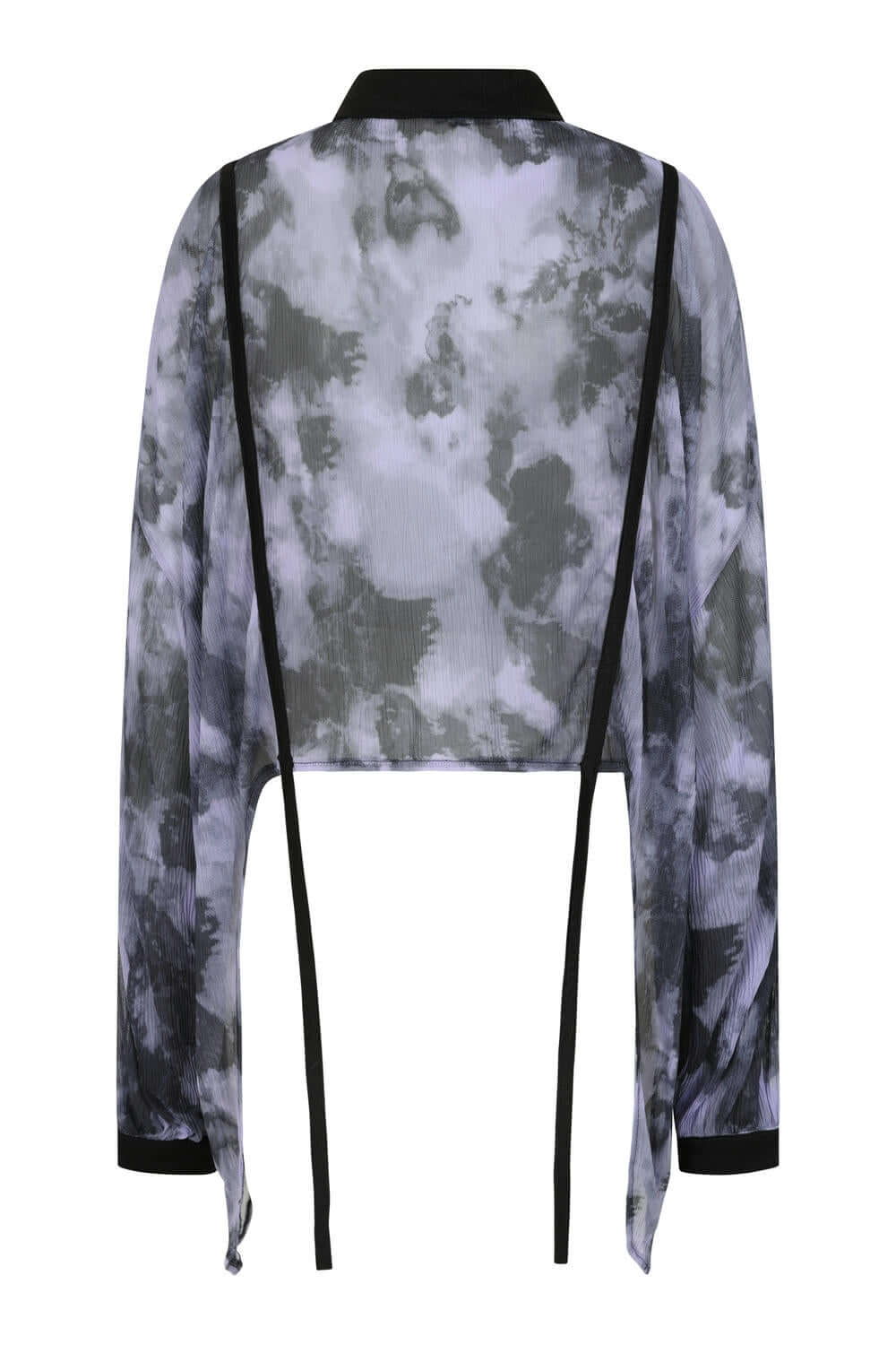 Banned Apparel Selene Mesh Blouse – Elegant Stretch Woven Top