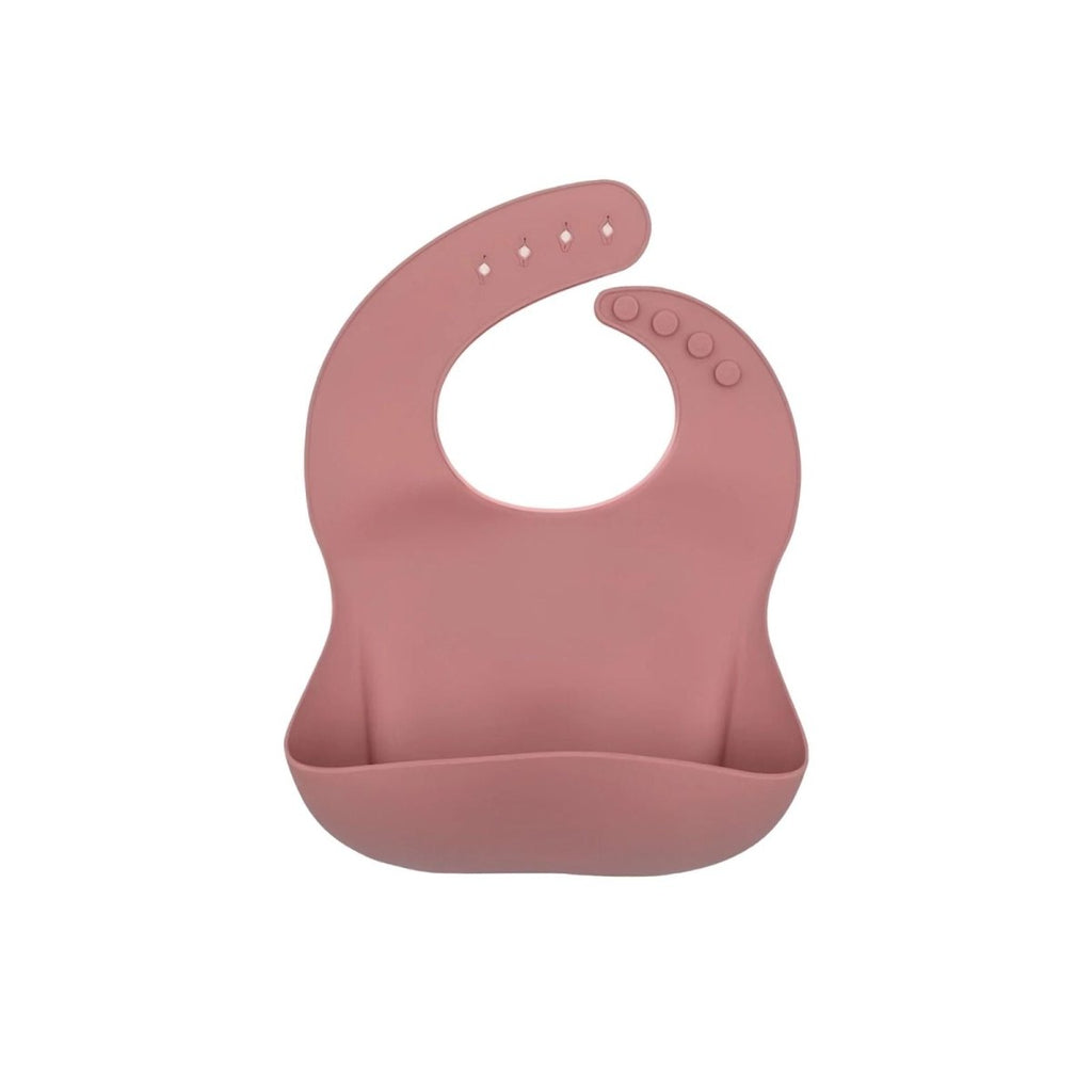 BLW Essentials Silicone Bib - Dusty Rose