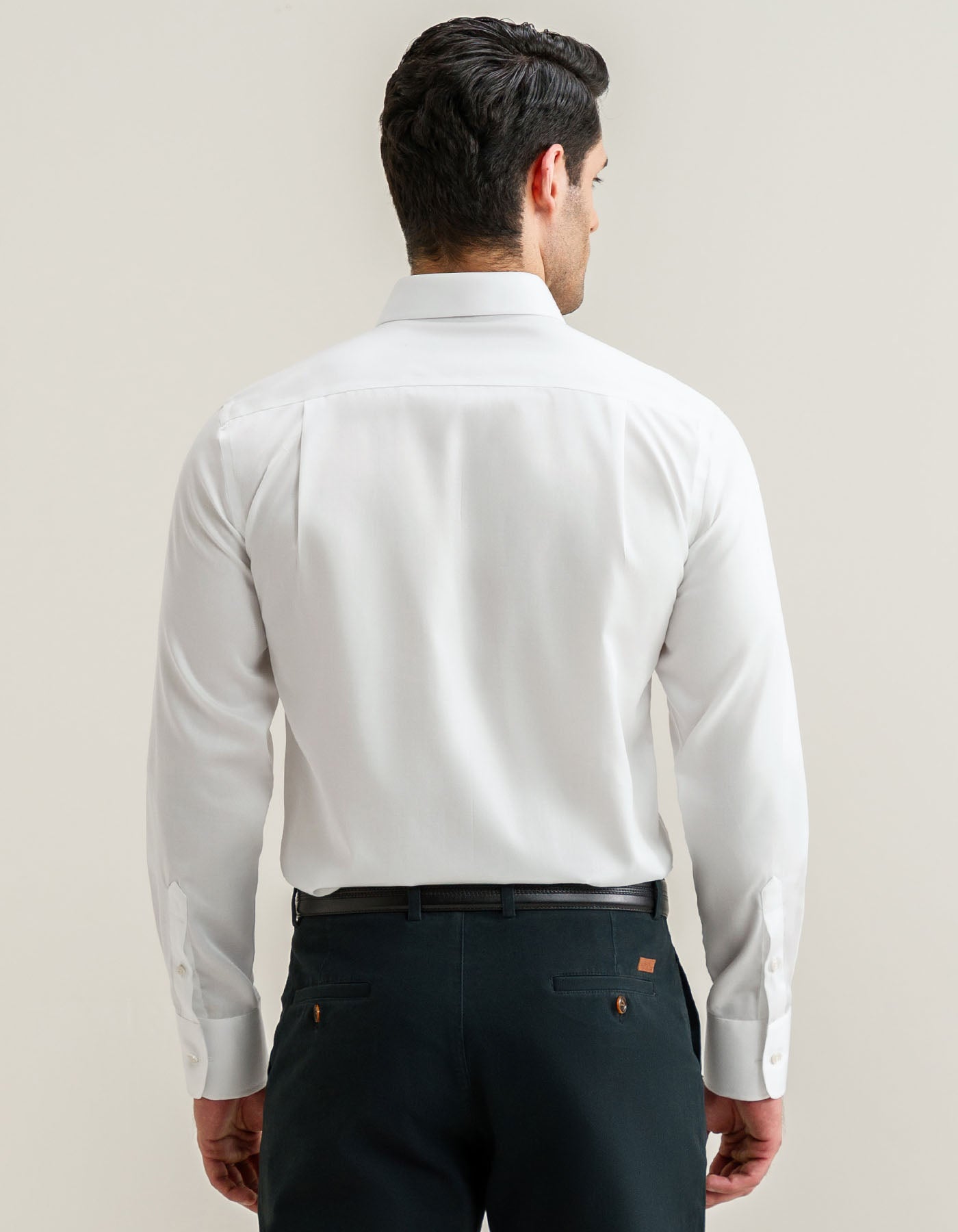 Easy Care White Twill Shirt
