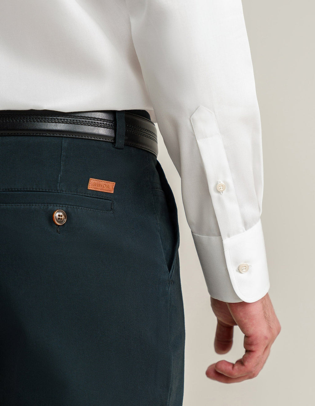Luxury Off White Twill Shirt