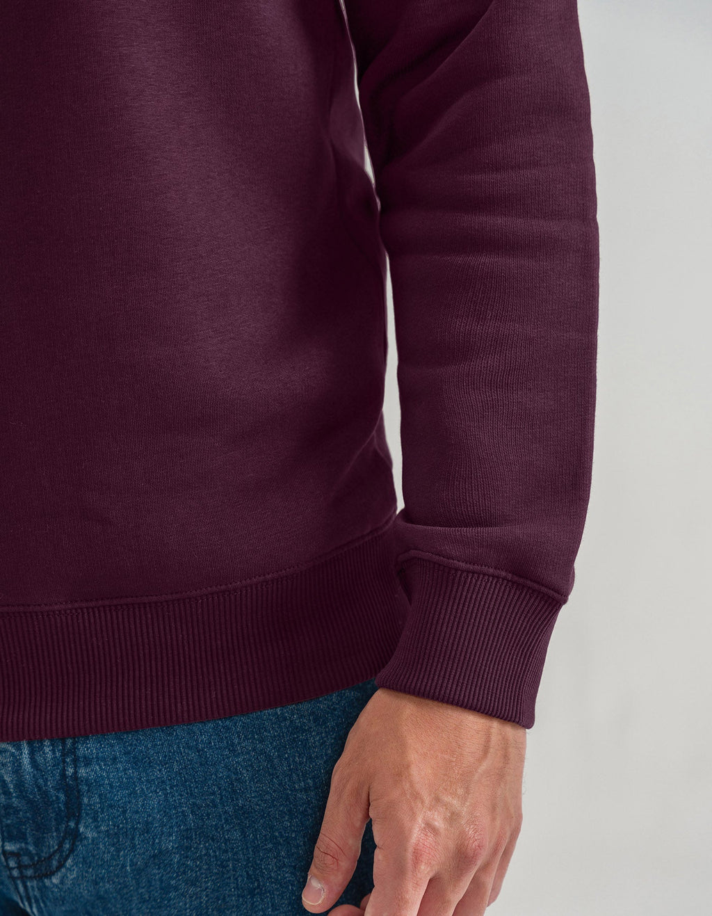 Classic Maroon Crewneck Sweatshirt