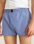 Royal Blue Woven Check Boxer