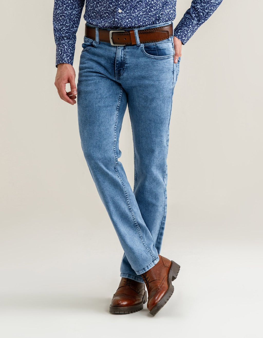 Smart Fit Light Blue Denim Jeans
