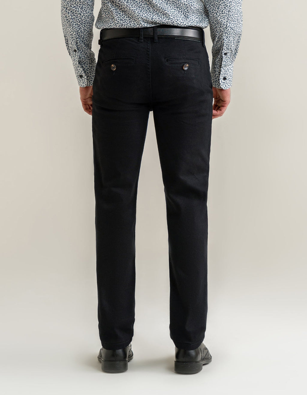 Men's Cross Pocket Black Jeans