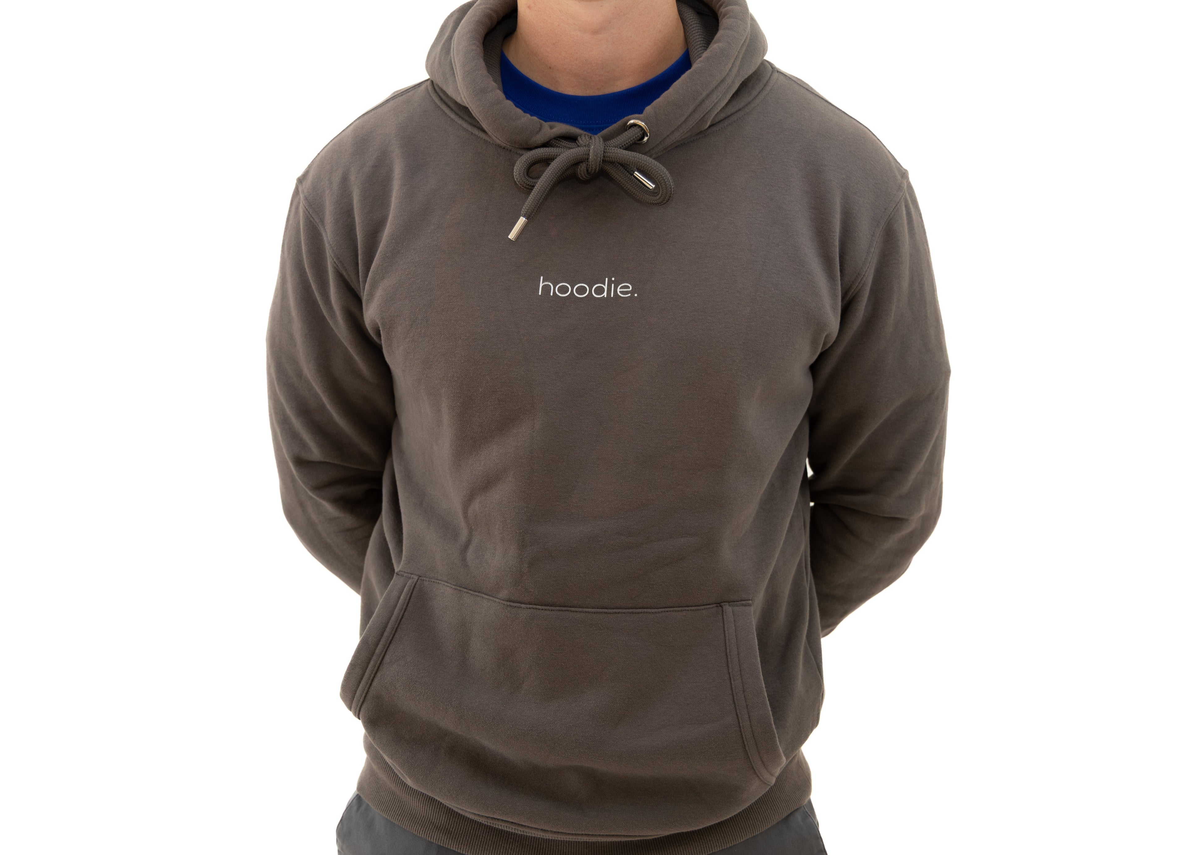 simple. hoodie. waffle. charcoal.