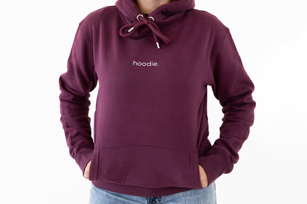 simple. hoodie. waffle. zinfandel.