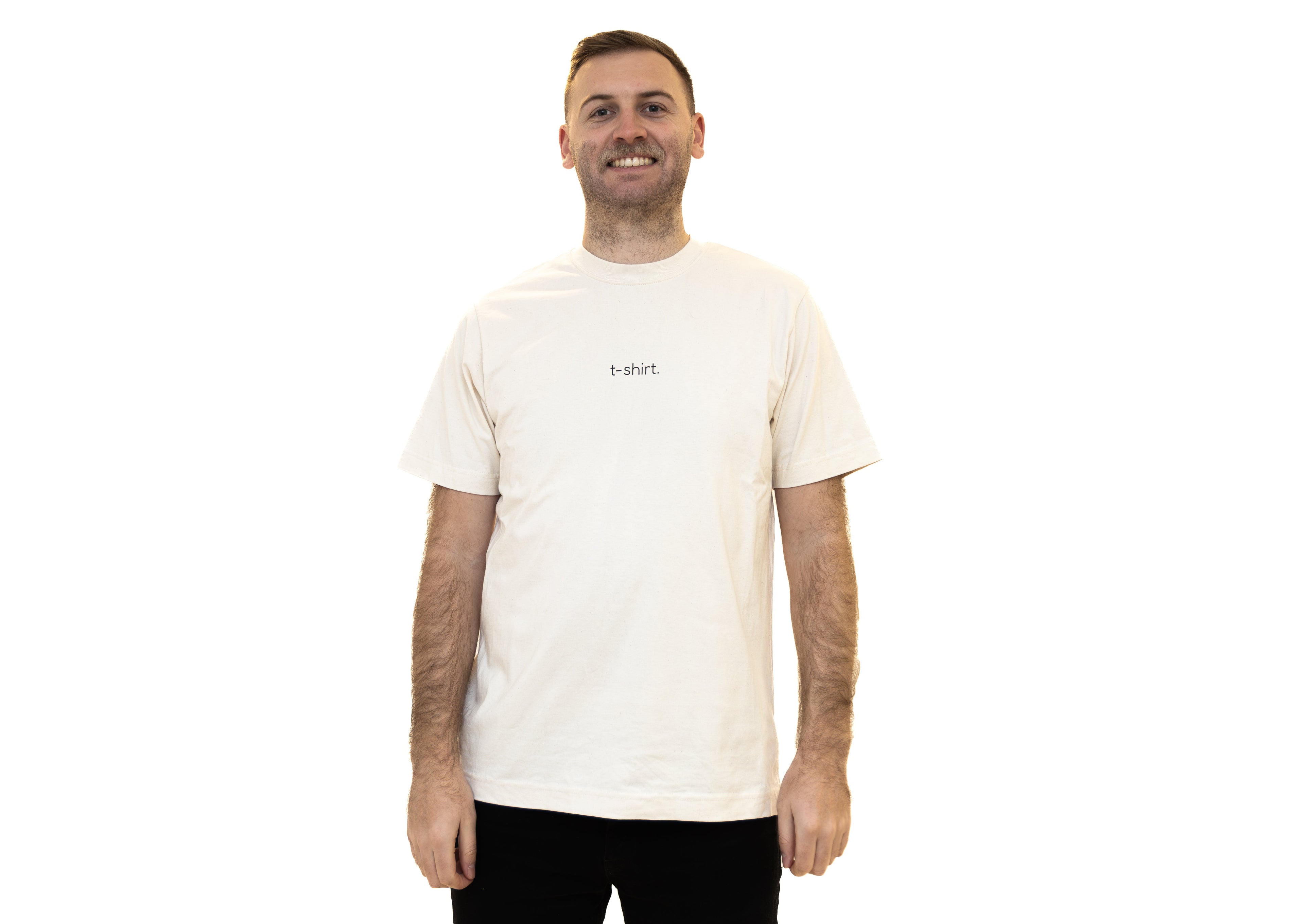 simple. t-shirt. natural-raw.