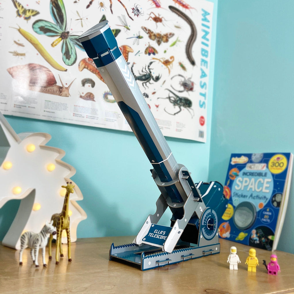 Snaps Build Your Own Telescope Kit – 16x Magnification DIY STEM Toy