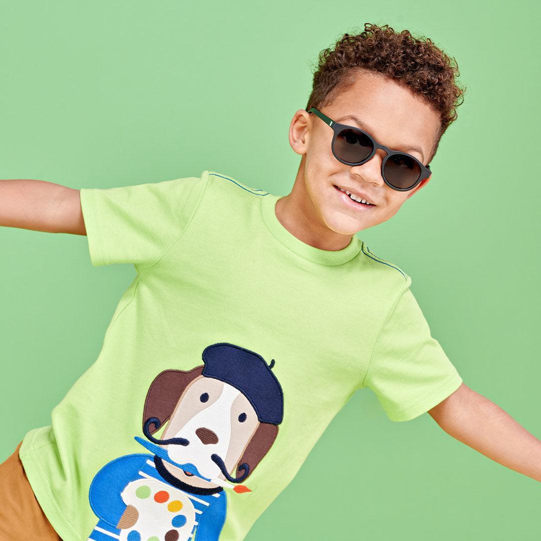 Babiators Original Keyhole Kids Sunglasses - Flexible UV Protection - Jet Black
