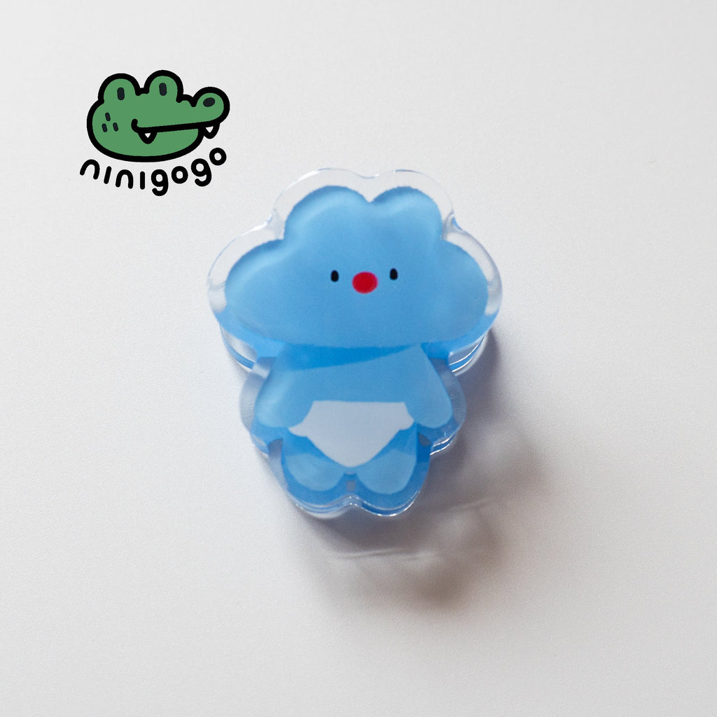 Cloud Acrylic Binder Clip by LuLuFun Studio – Cute Stationery Bookmark