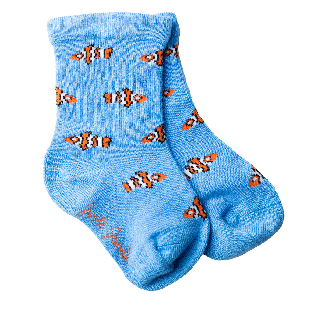 Swole Panda Children's Clown Fish Bamboo Socks – Seamless & Breathable