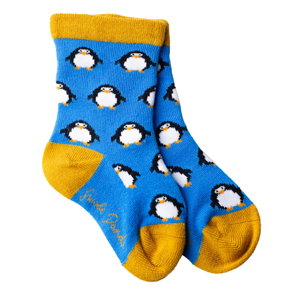 Swole Panda Children's Penguin Bamboo Socks – Seamless & Sustainable