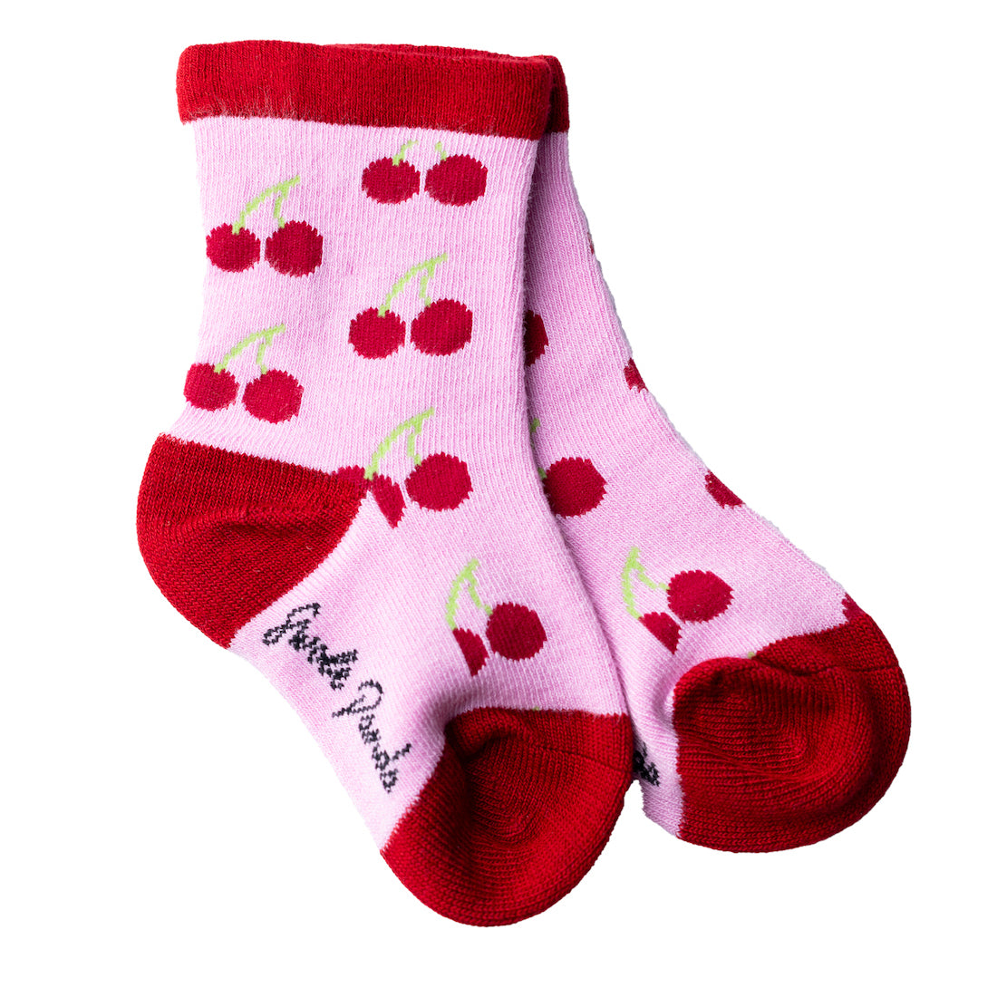 Swole Panda Children's Cherry Bamboo Socks – Seamless & Breathable