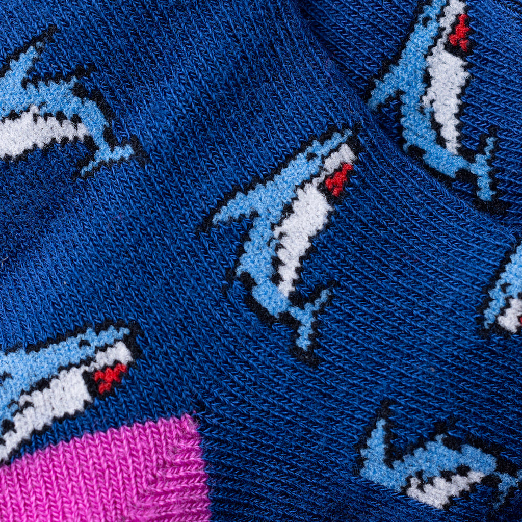 Swole Panda Children's Shark Bamboo Socks – Seamless & Breathable