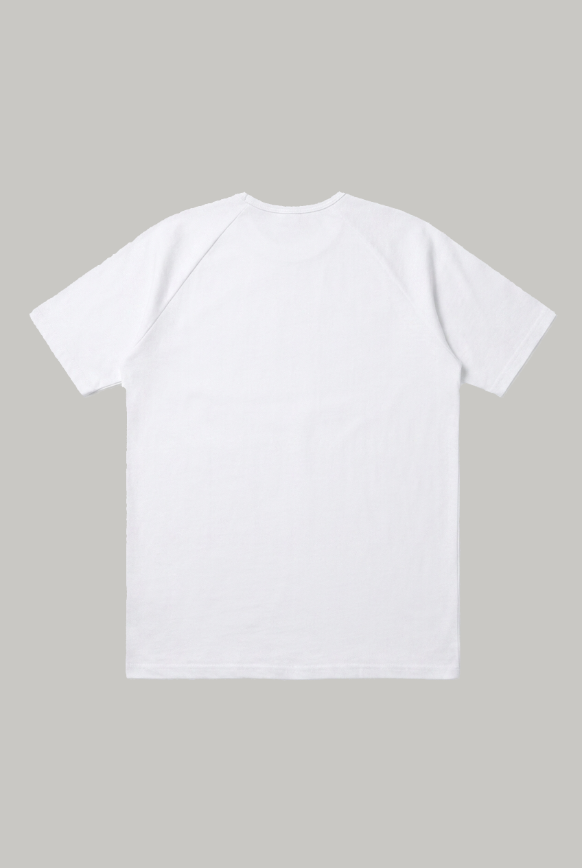 Hoxton Raglan Sleeve Fitted T-shirt - White