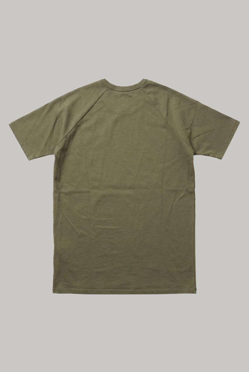 Hoxton Raglan Sleeve Fitted T-shirt - Olive