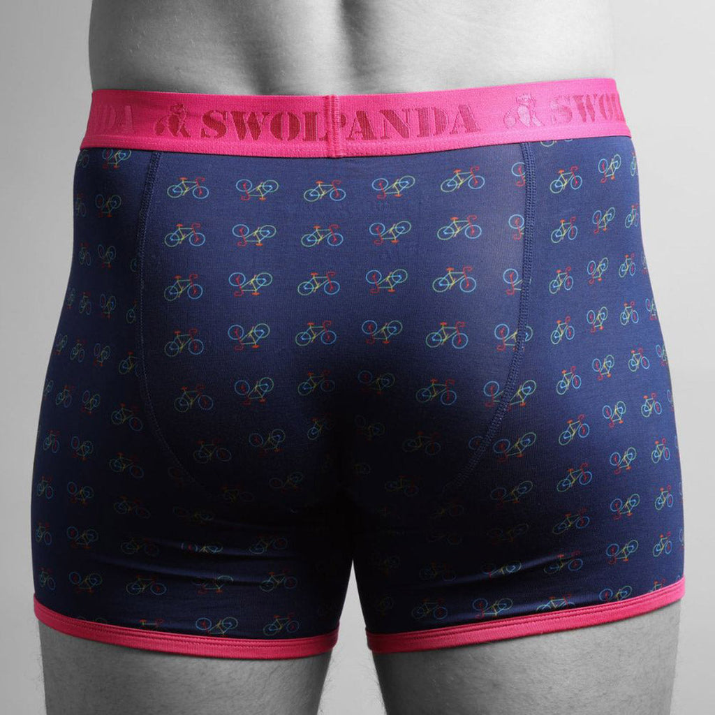 Swole Panda Bamboo Boxers – Breathable Bicycle Print Men's Underwear