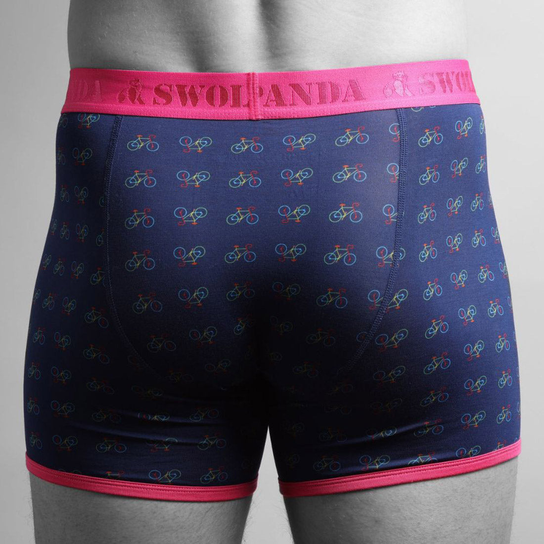 Swole Panda Bamboo Boxers – Breathable Bicycle Print Men's Underwear