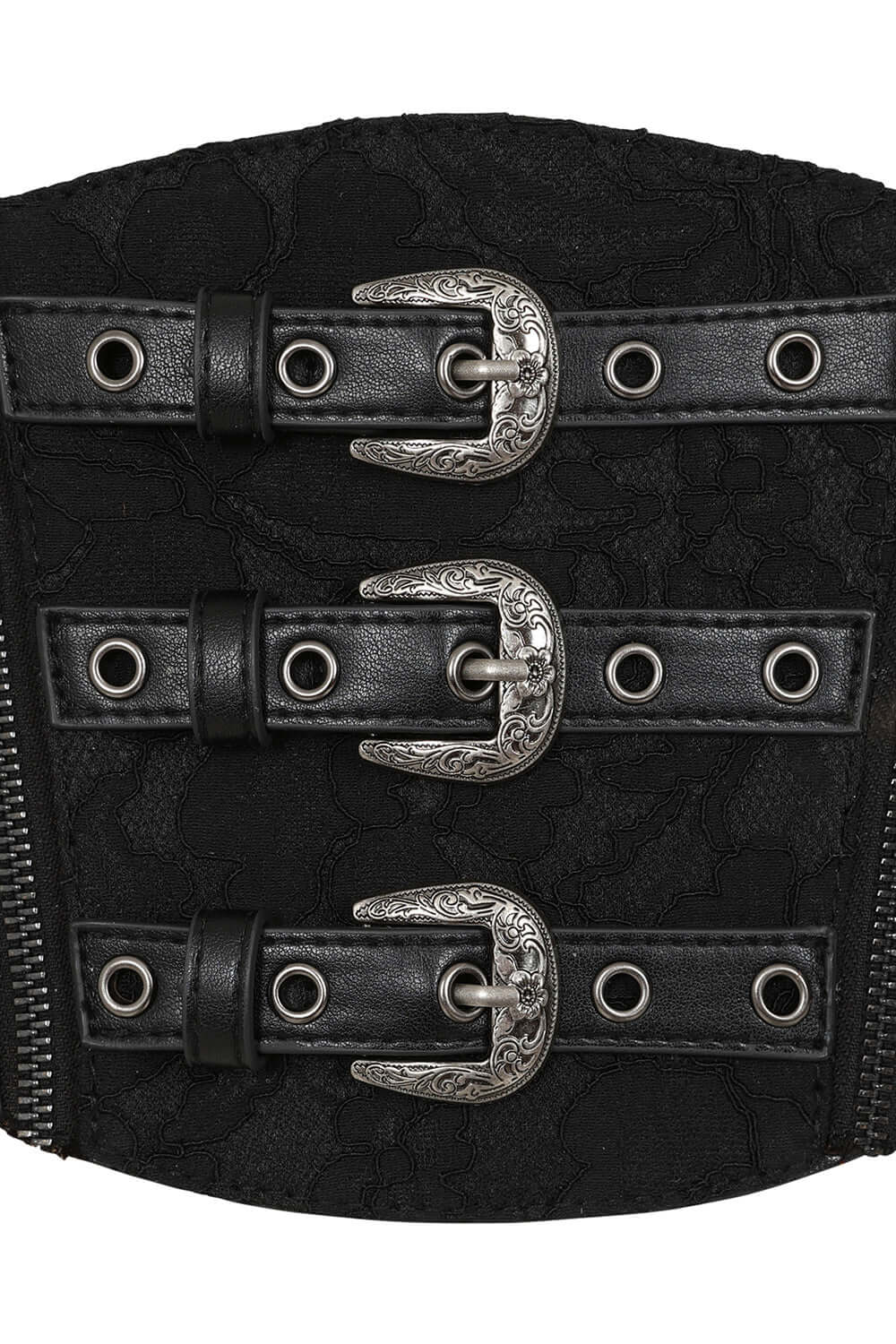 Banned Apparel Fading Angel Belt – Gothic Lace Corset Style Waist Belt