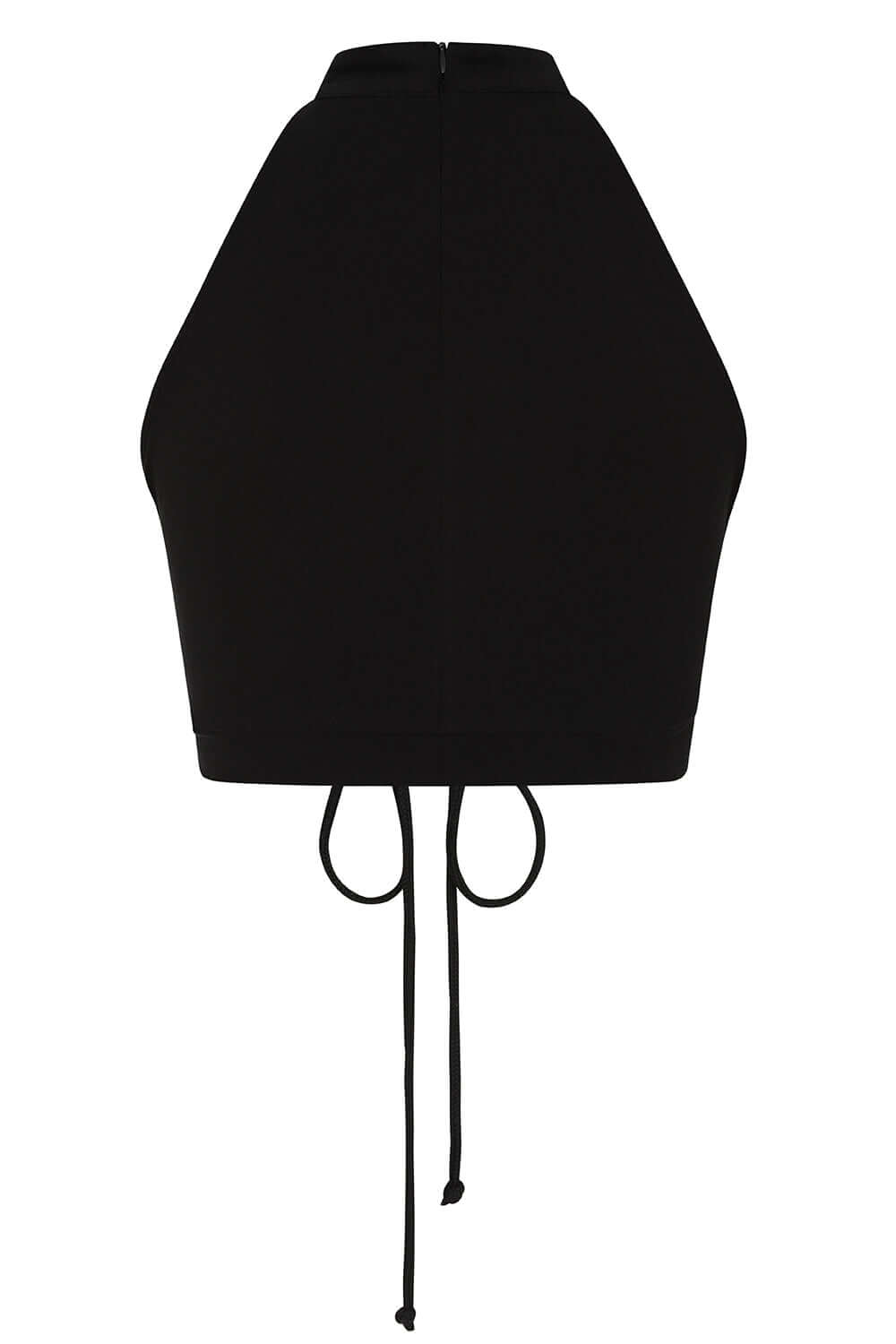 Banned Apparel Isolde Gothic Halter Top – Lace-Up Mesh Cropped Top