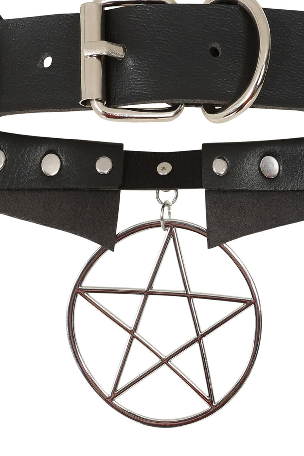 Banned Apparel Restrict Pentagram Choker – Gothic Alternative Jewelry