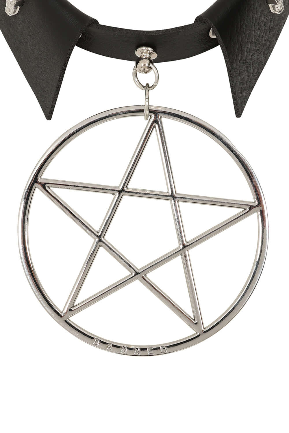 Banned Apparel Restrict Pentagram Choker – Gothic Alternative Jewelry