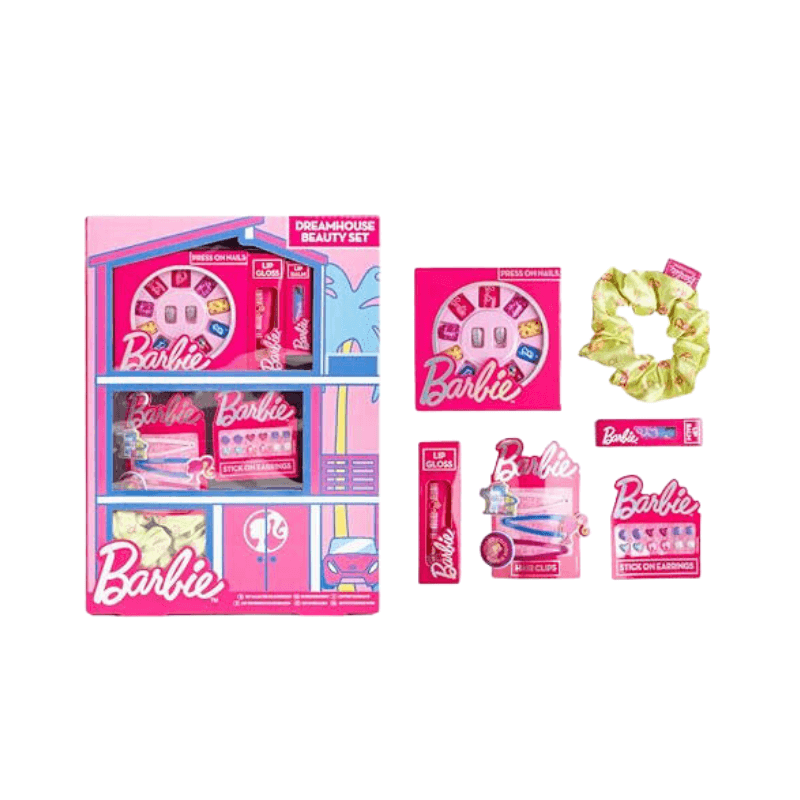 Barbie Dreamhouse Beauty Set – Kids Pretend Play Vanity Toy Accessories
