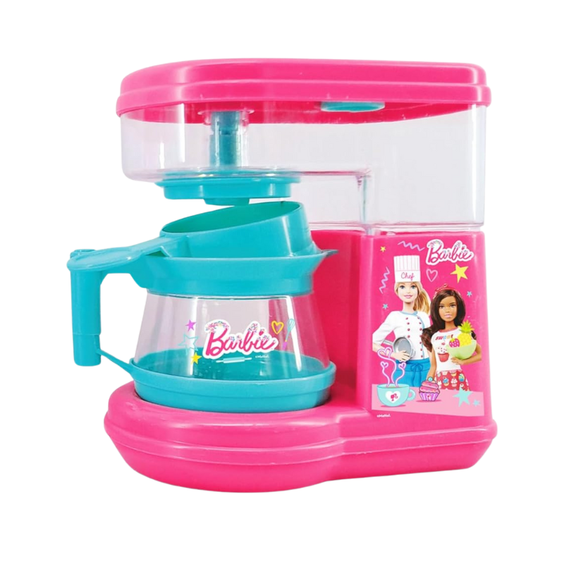 Barbie Coffee Maker Toy – Kids Pretend Play Kitchen Set by PoundFun