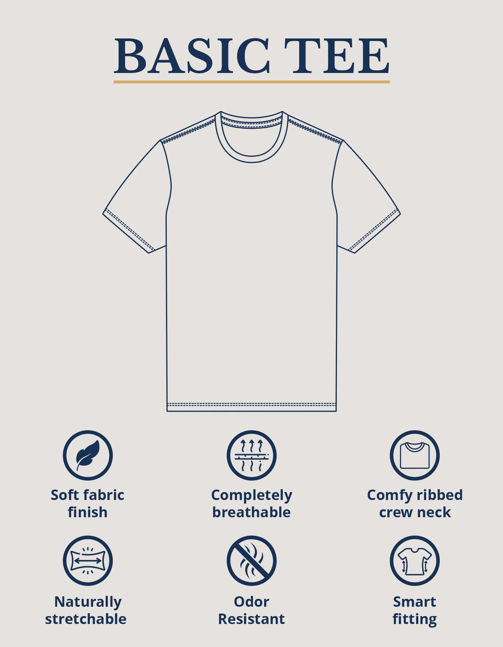 5 Pack Black Essential Cotton Tees