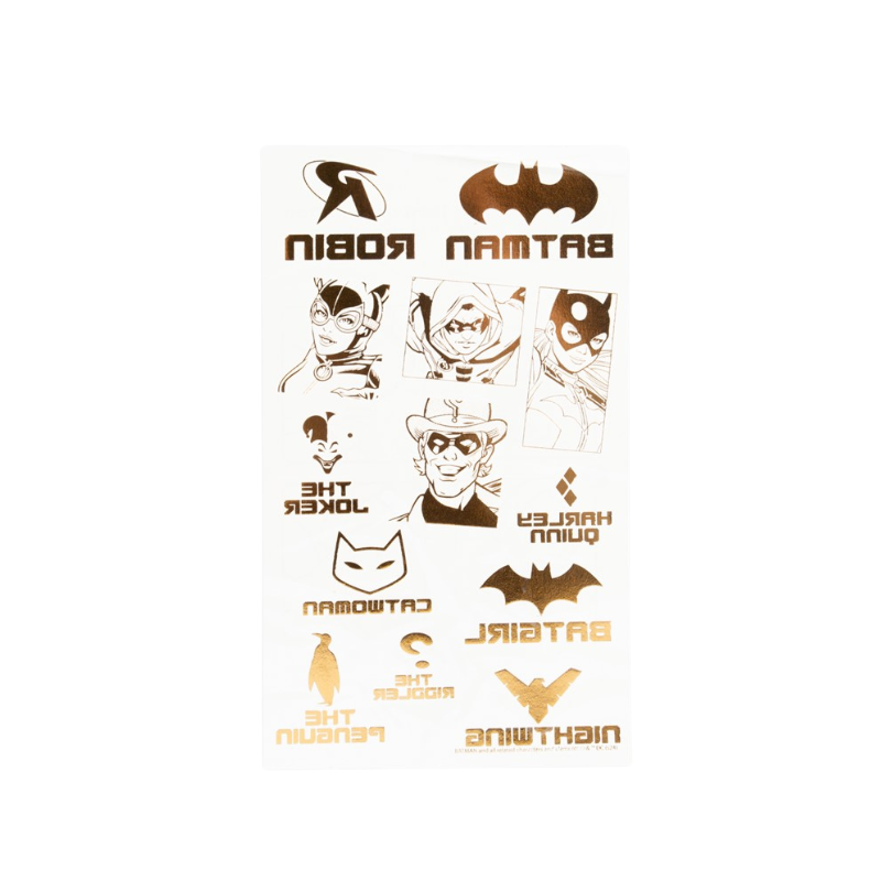Batman Temporary Tattoos by PoundFun – DC Comics Superhero Party Favors
