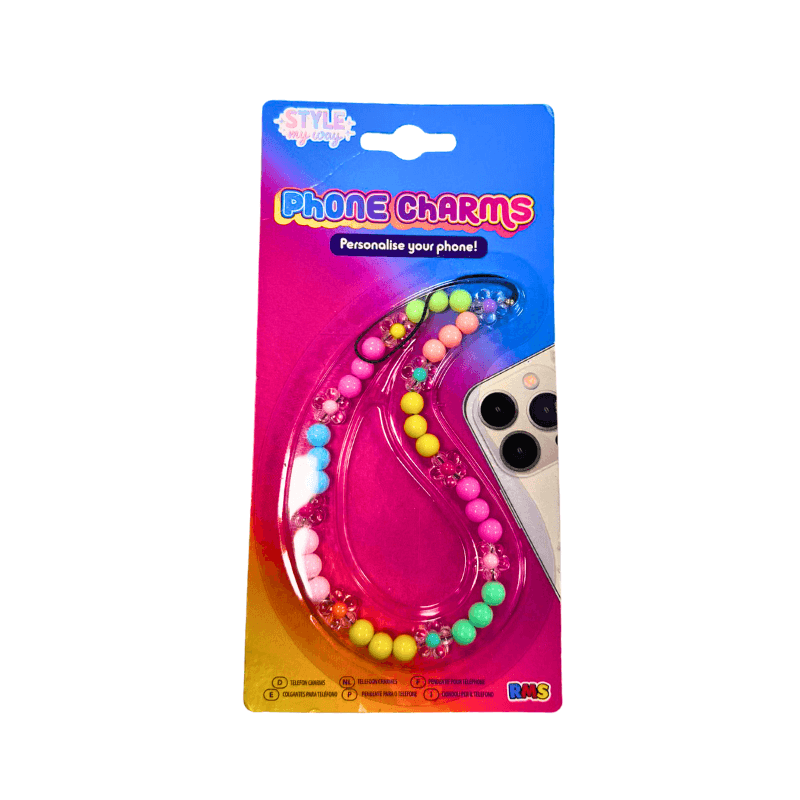 PoundFun Beaded Phone Charm – Y2K Aesthetic Trendy Tech Accessory