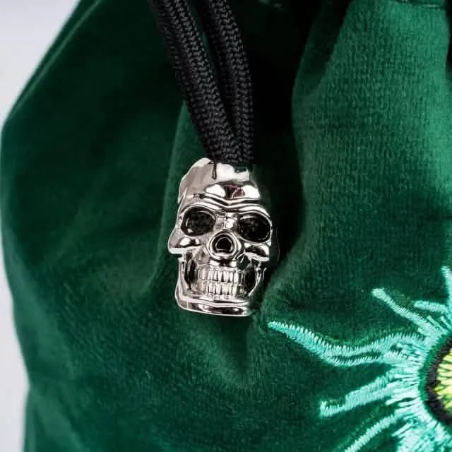 Beholder | Flannel Drawstring Dice Bag | Green
