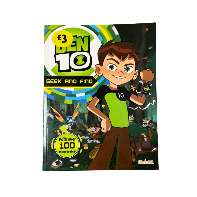 Ben 10 Seek & Find Activity Book – Kids Puzzle & Hidden Object Book