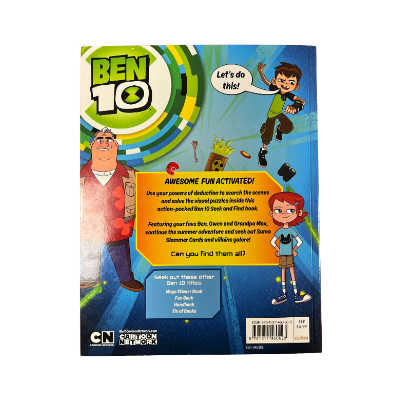 Ben 10 Seek & Find Activity Book – Kids Puzzle & Hidden Object Book