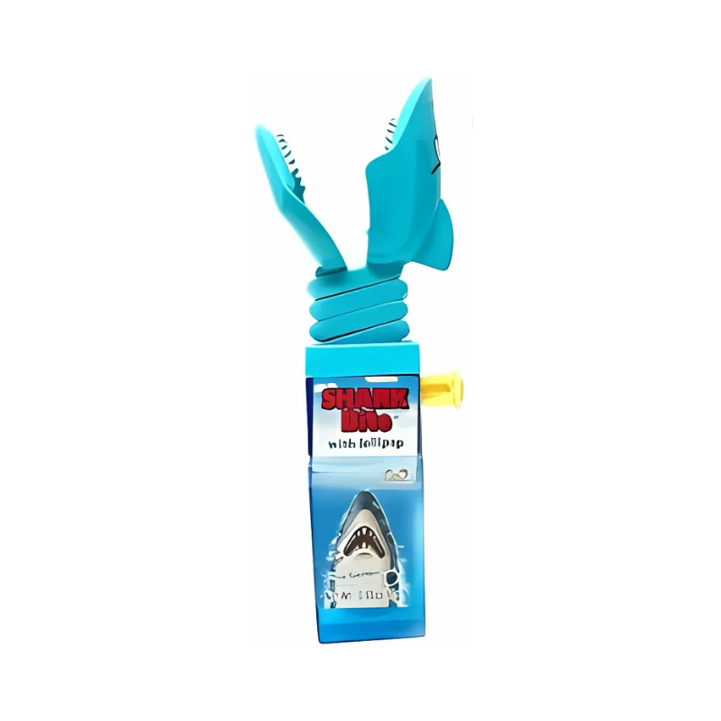 BIP Shark Bite Lollipop – Blue Raspberry Novelty Interactive Candy