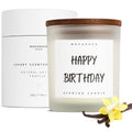 Mogarden Luxury Vanilla Amber Scented Candle – 220g Soy Wax Birthday Gift