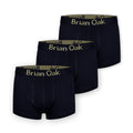 3 Pack Black Knit Boxer Shorts