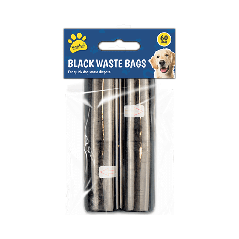 PoundFun Durable Black Dog Poo Bags | Sanitary Pet Waste Disposal Bags